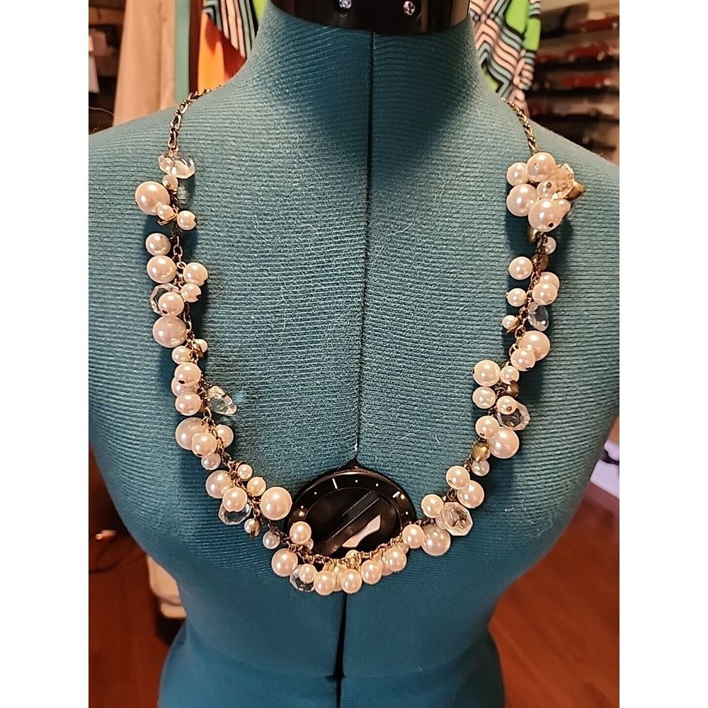 Chloe & Isabel 34" Holiday In Paris Chunky Faux Pearl & Crystal Necklace
